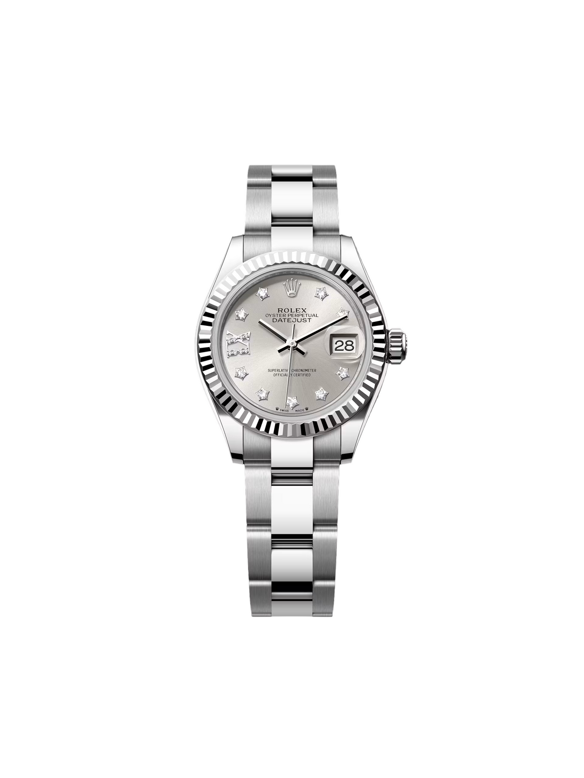 【1:1 Super Clone】 Lady-Datejust 28mm 279174 Silver Diamond Dial Oyster Bracelet