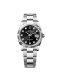 【1:1 Super Clone】   Datejust 36mm 126234 Black Diamond Dial Stainless Steel Oyster Mens Watch