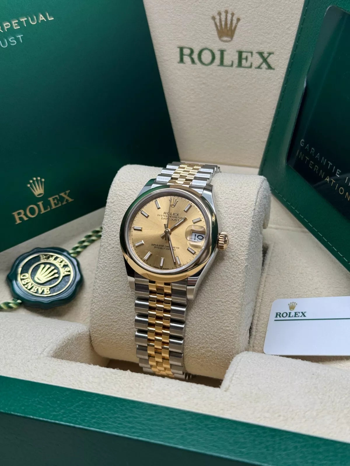 【1:1 Super Clone】 Datejust m278243-0013/0014  31mm Champagne Dial Yellow Rolesor Oyster Watch