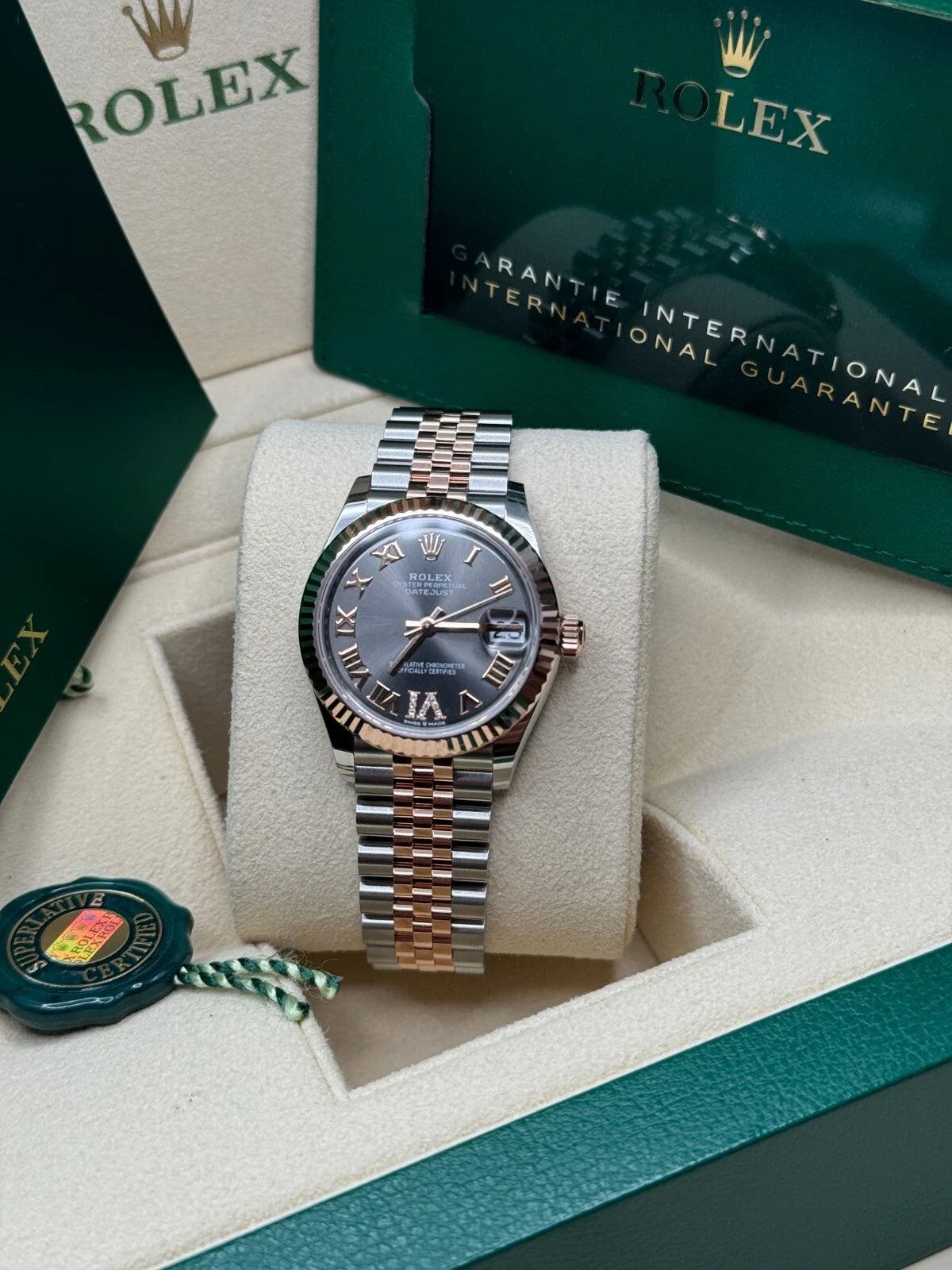 【1:1 Super Clone】 Datejust m278271-0029/0030 Slate 31mm Dial Oyster Bracelet Watch