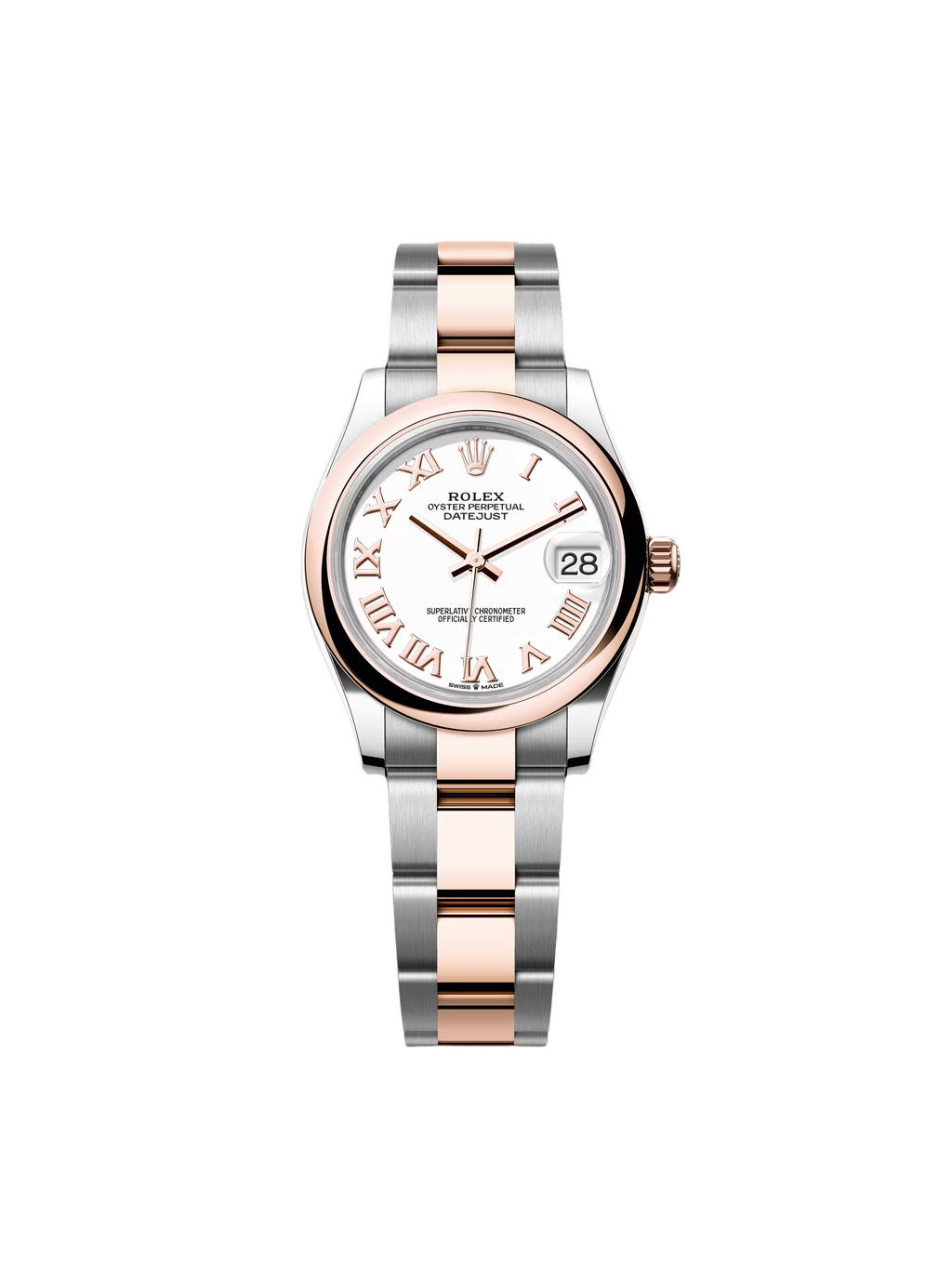 【1:1 Super Clone】 Datejust m278241-0001/0002 White 31mm Dial Oyster Bracelet Watch