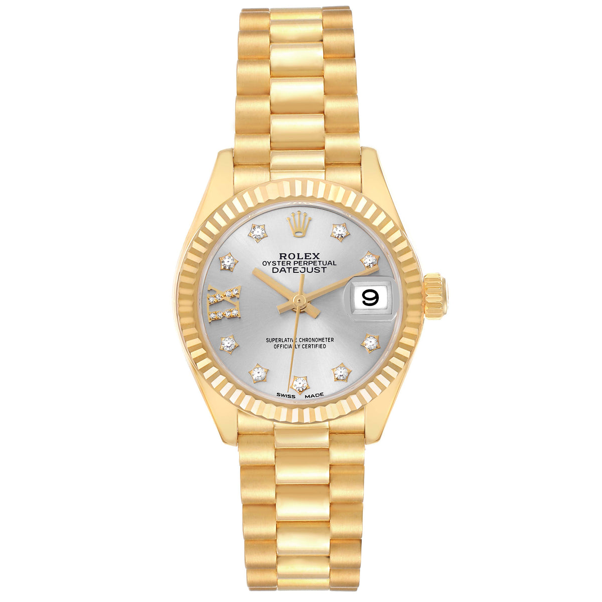 【1:1 Super Clone】 Lady-Datejust 28mm 279178 Silver Diamond Dial