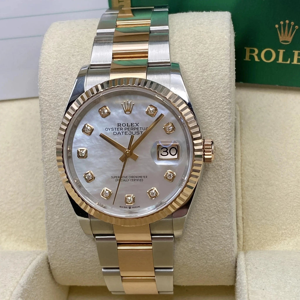 【1:1 Super Clone】  Datejust 36mm 126231 Mother-of-Pearl Dial Jubilee Bracelet