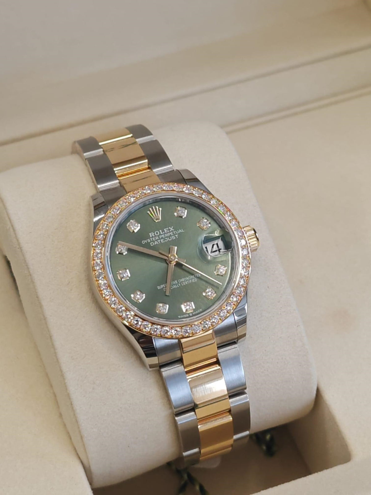 【1:1 Super Clone】 Datejust m278383RBR-0029/0030 31mm Olive Green Dial Oyster Bracelet