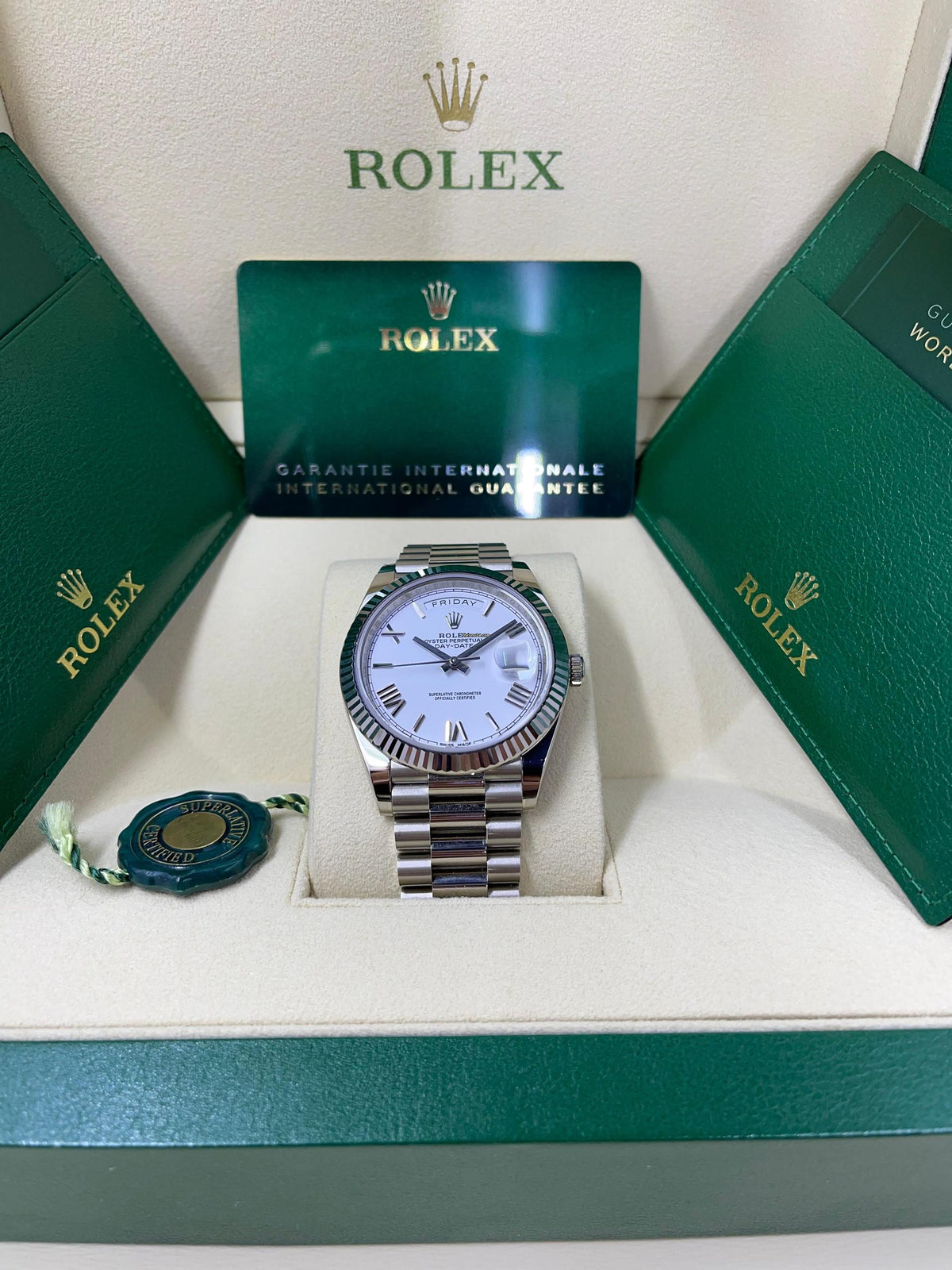 【1:1 Super Clone】 Day-Date 228236-0010 White Roman Dial