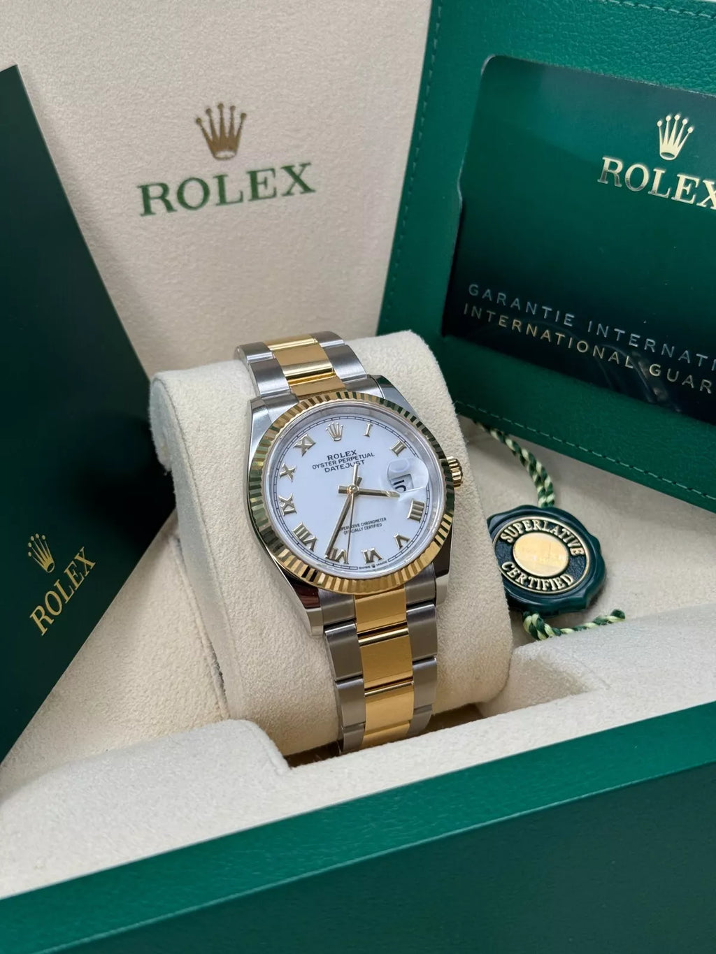 【1:1 Super Clone】  Datejust 36mm 126233 White Dial Oyster Bracelet Watch