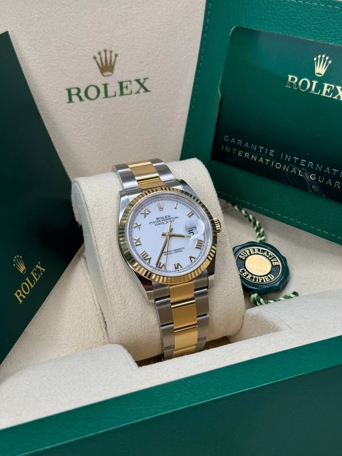 【1:1 Super Clone】  Datejust 36mm 126233 White Dial Oyster Bracelet Watch