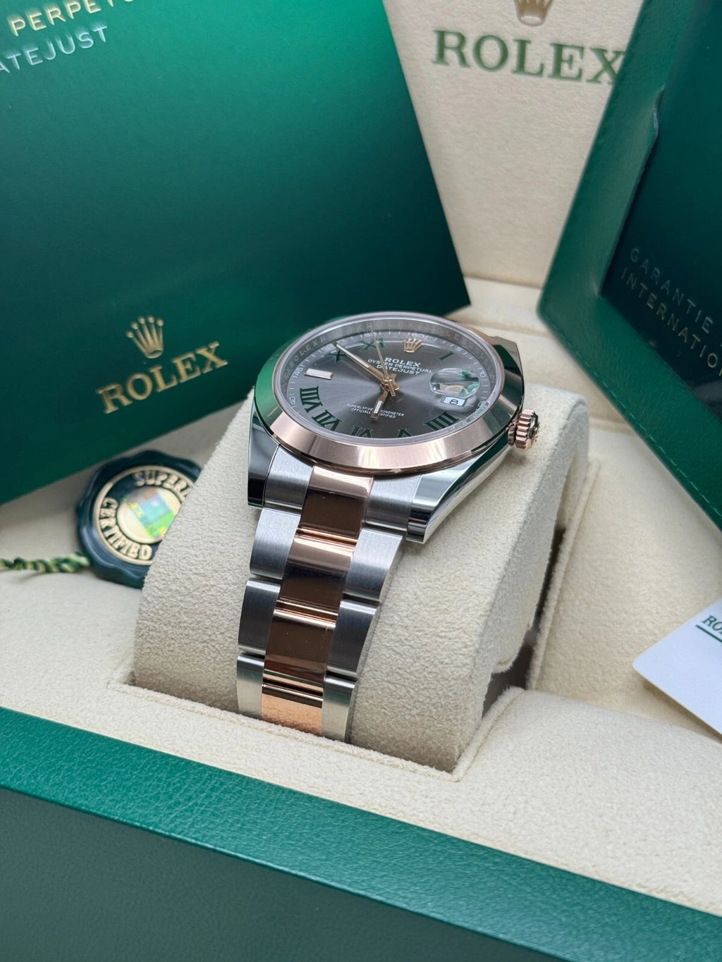 【1:1 Super Clone】 Datejust 41mm 126331 Oyster Band Steel and Everose Gold Men’s Watch