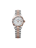 【1:1 Super Clone】 Lady-Datejust 28mm 279171 White Mother Of Pearl Diamond Oyster Stainless Steel and Rose Gold