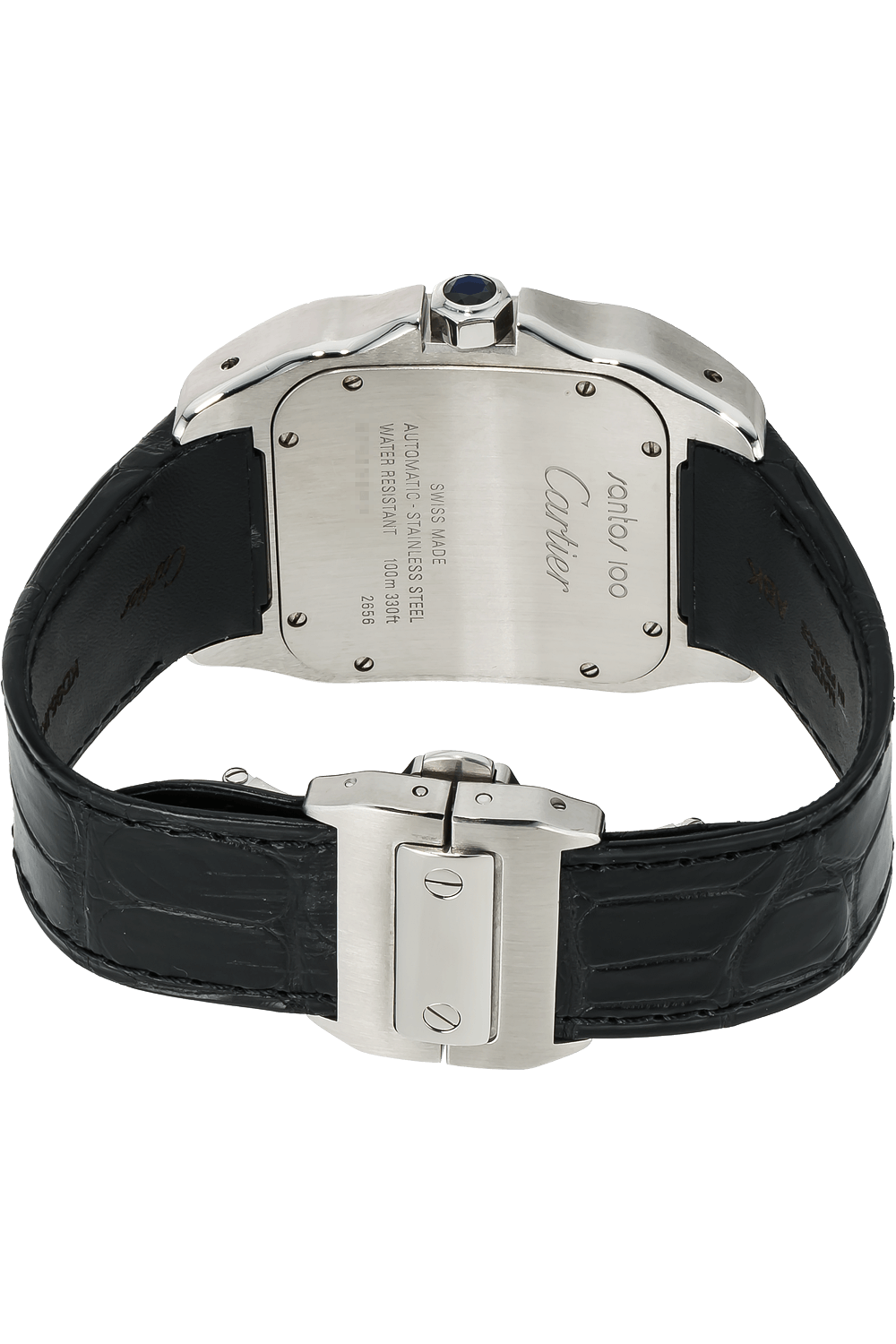 【1:1 Super Clone】SANTOS 100 Silver Gray 38mm