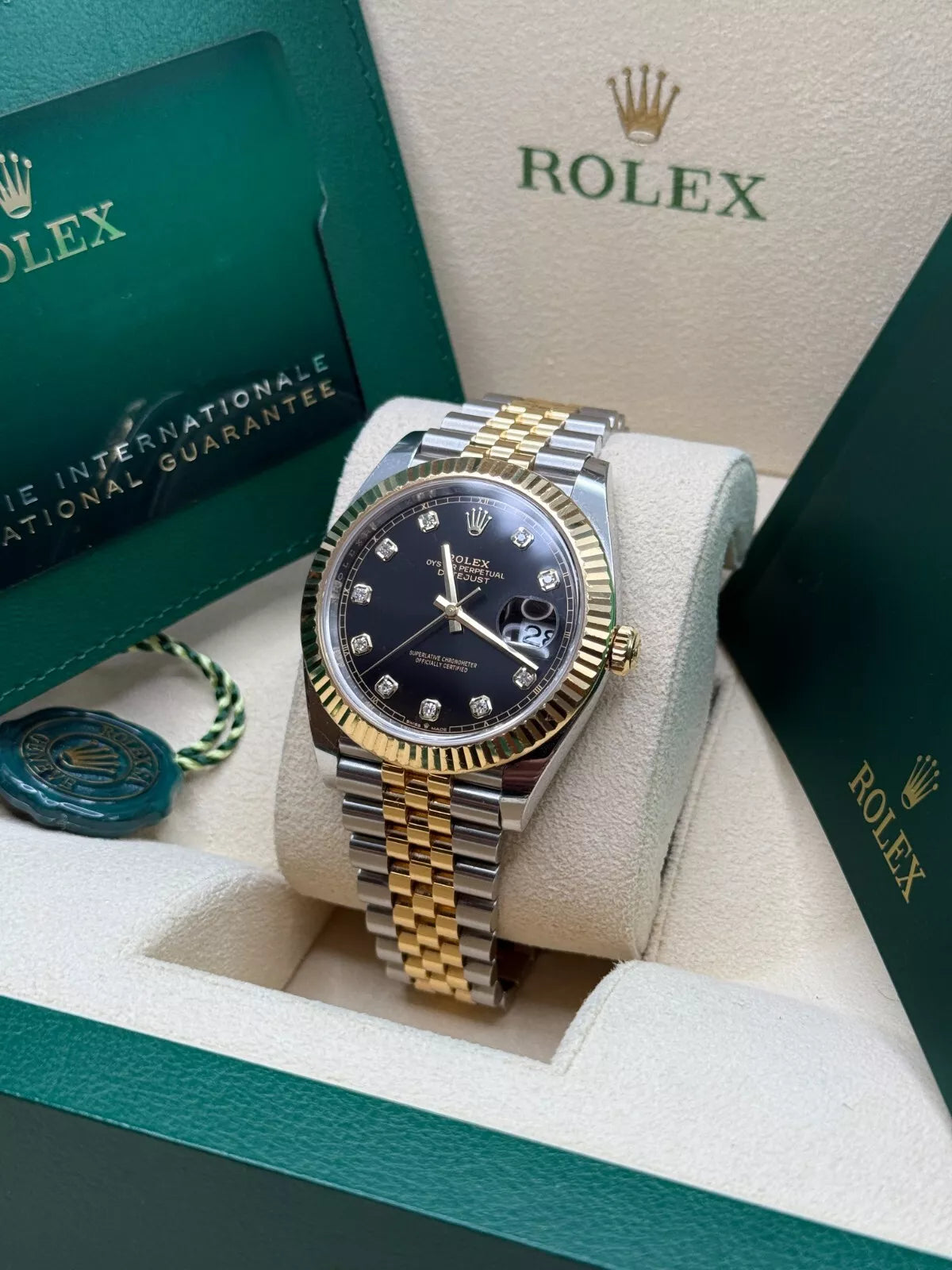 【1:1 Super Clone】  Datejust 36mm 126233 Custom Black Dial Jubilee Bracelet Watch