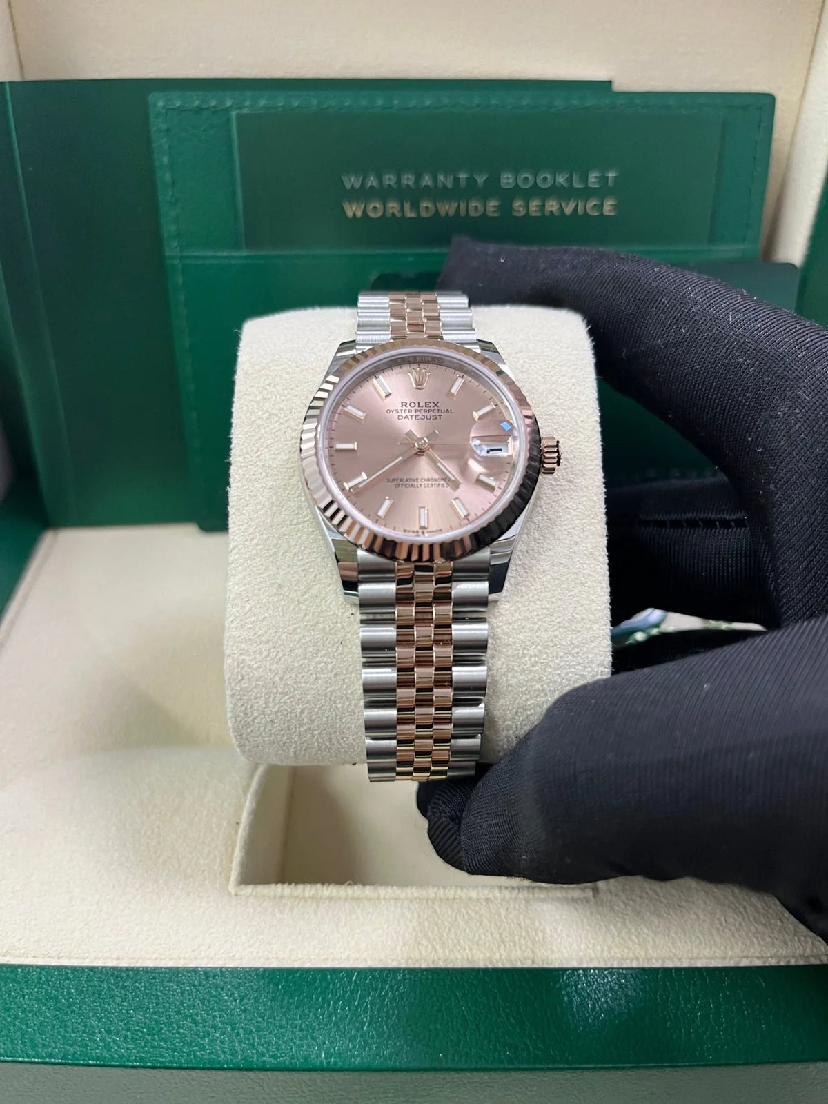 【1:1 Super Clone】 Lady-Datejust 28mm 279171 Sundust Index Oyster Stainless Steel and Rose Gold