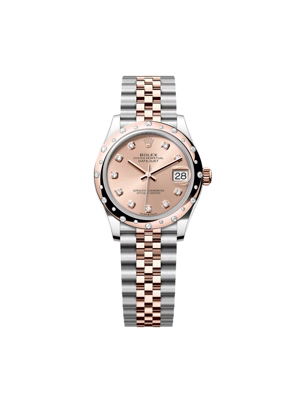 【1:1 Super Clone】 Datejust m278341-0023/0024 Rosé Dial 31mm Oyster Bracelet