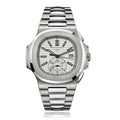 【1:1 Super Clone】Patek Philippe Nautilus Silver Dial Men's Watch 5980/1A-019