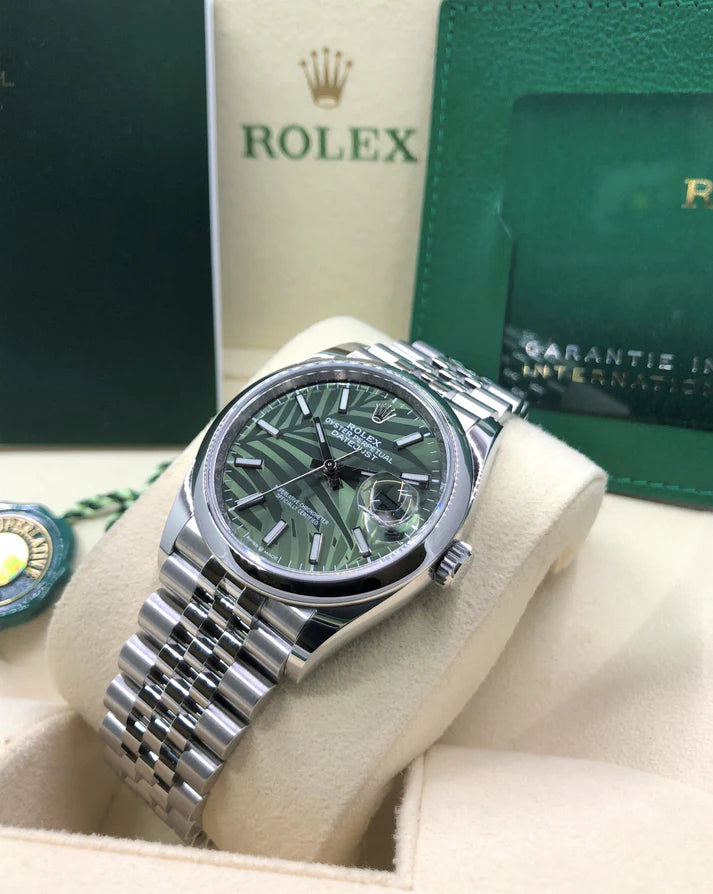 【1:1 Super Clone】  Datejust 36mm 126200 Green Dial Watch