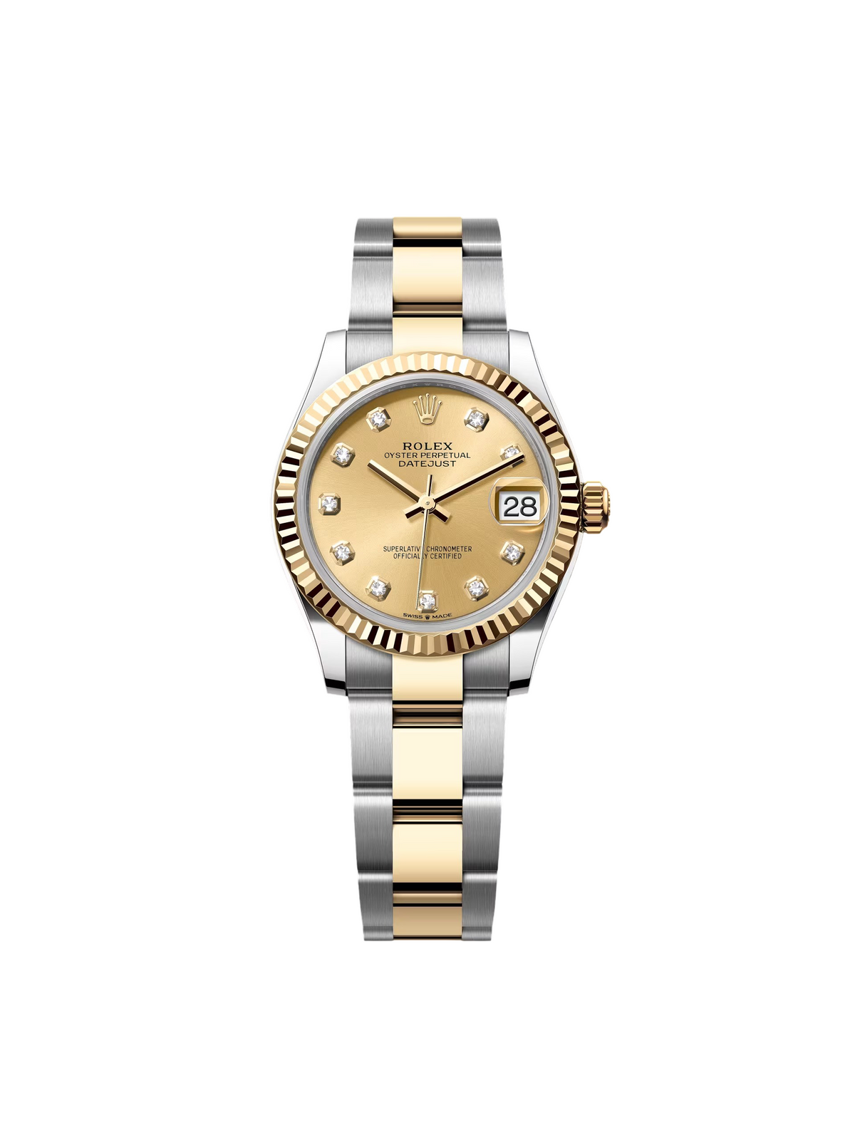 【1:1 Super Clone】 Datejust m278273-0025/0026 31mm Champagne Dial Stainless Steel and Yellow Gold Oyster Watch