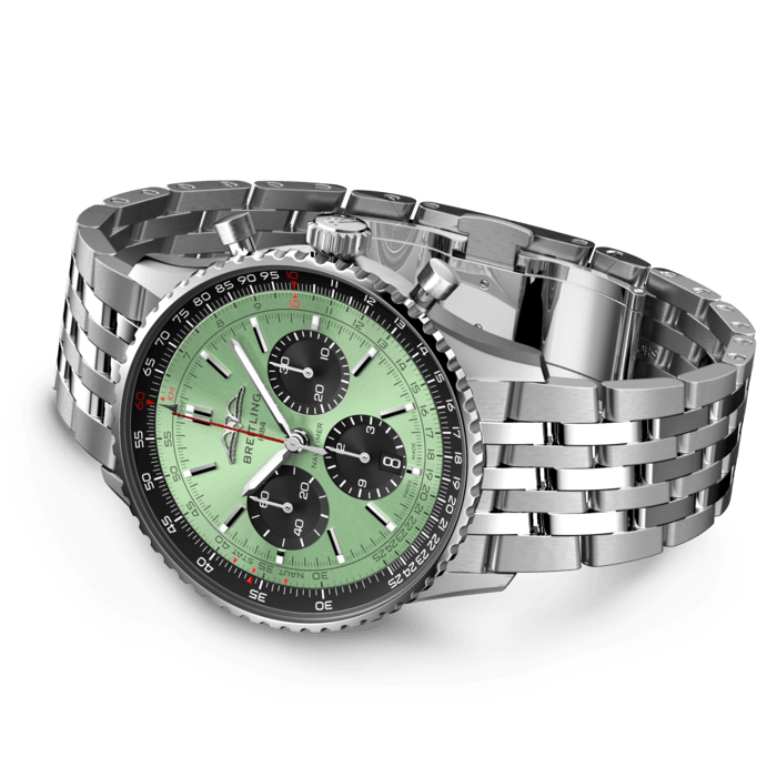 【1:1 Super Clone】Breitling AB0138241L1A1 Navitimer B01 Green Dial