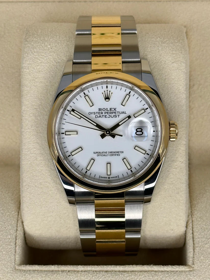 【1:1 Super Clone】  Datejust 36mm 126203 White Dial Domed Bezel Jubilee Bracelet