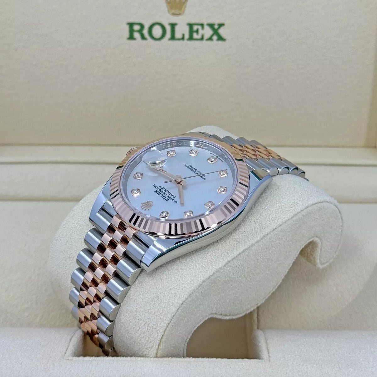 【1:1 Super Clone】 Datejust 41mm 126331 MOP Diamond Jubilee Steel and Rose Gold Watch