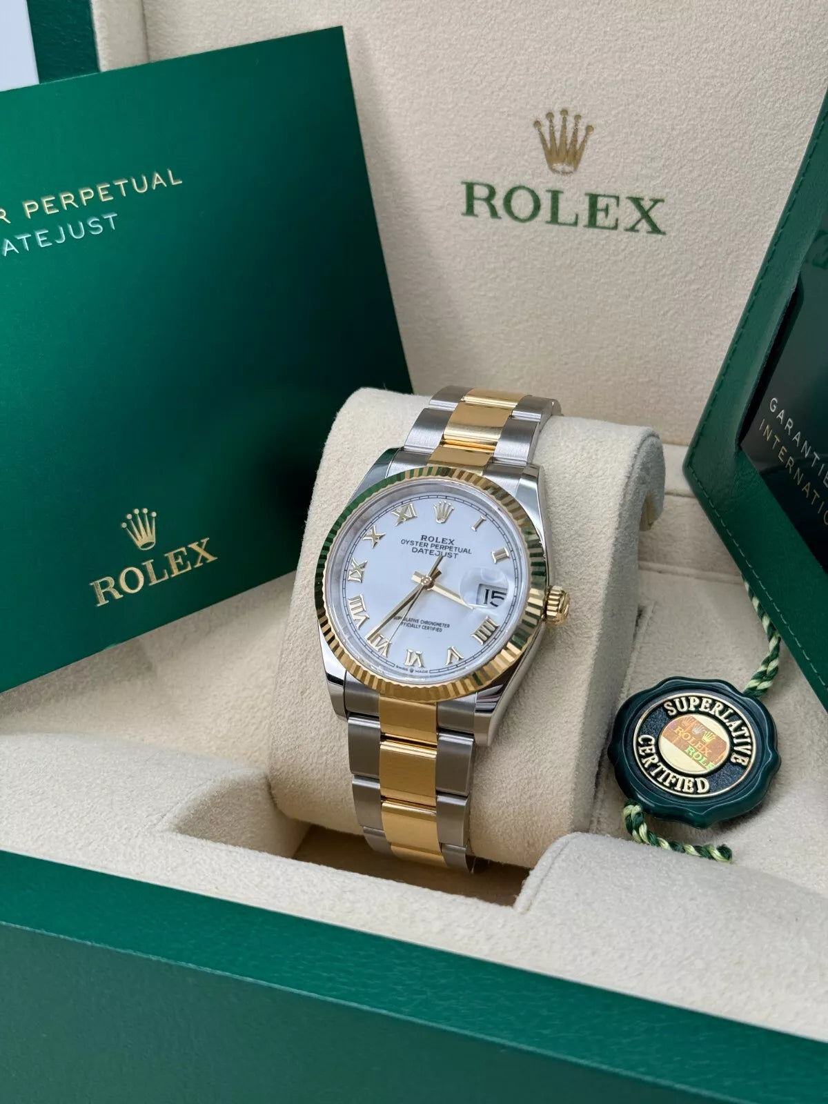 【1:1 Super Clone】  Datejust 36mm 126233 White Dial Oyster Bracelet Watch