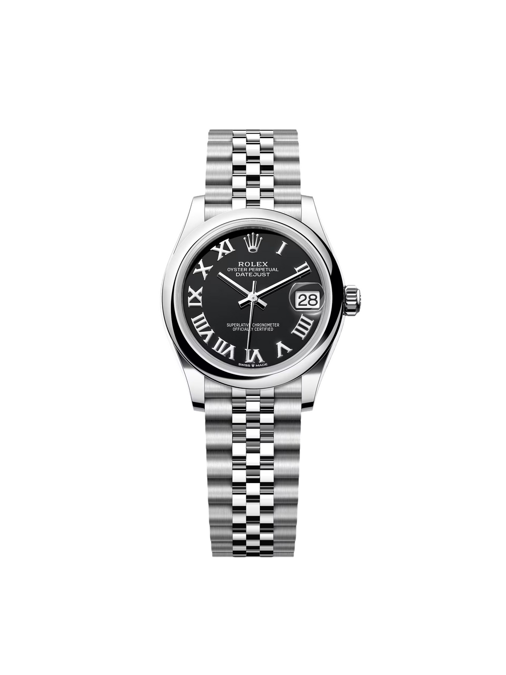 【1:1 Super Clone】 Datejust m278240-0001/0002 31mm Black Roman Domed Bezel Oyster Oystersteel