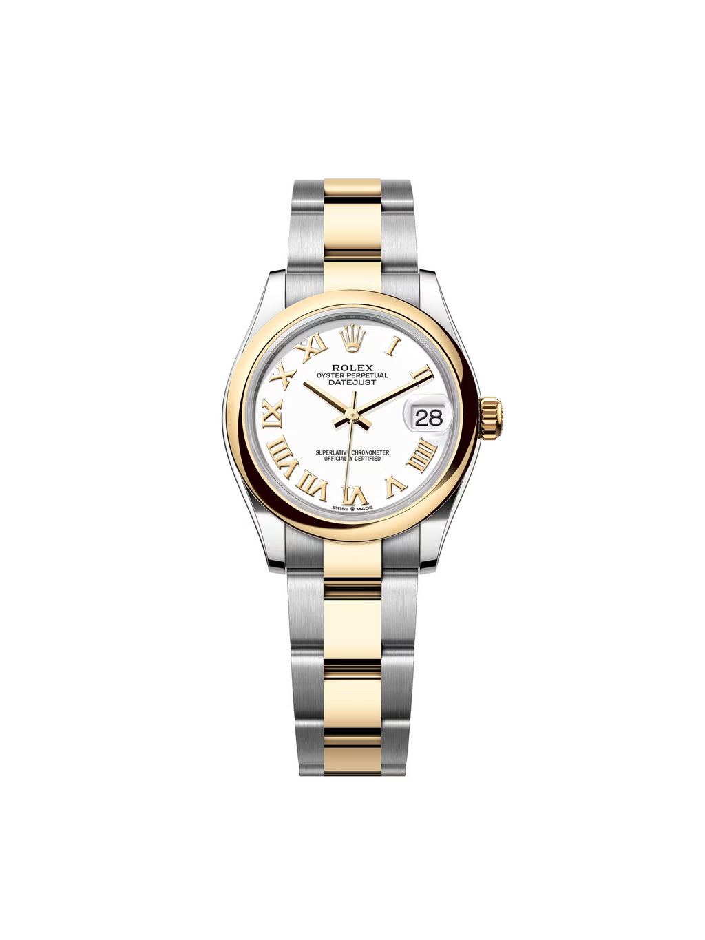 【1:1 Super Clone】 Datejust m278243-0001/0002 31mm White Dial Yellow Rolesor Oyster Watch