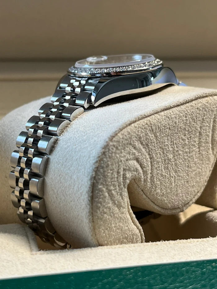 【1:1 Super Clone】 Lady-Datejust 28mm 279384RBR White Mother-of-Pearl Dial Oyster Bracelet
