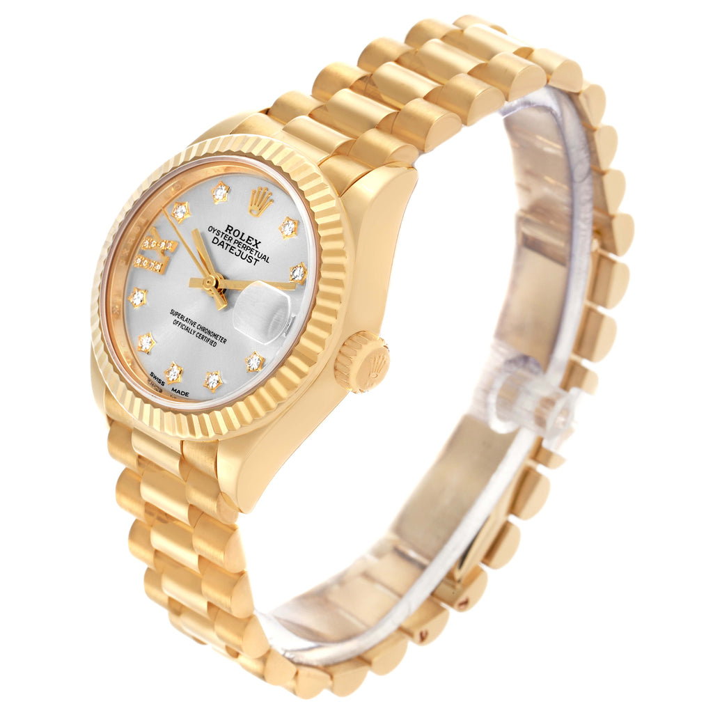 【1:1 Super Clone】 Lady-Datejust 28mm 279178 Silver Diamond Dial