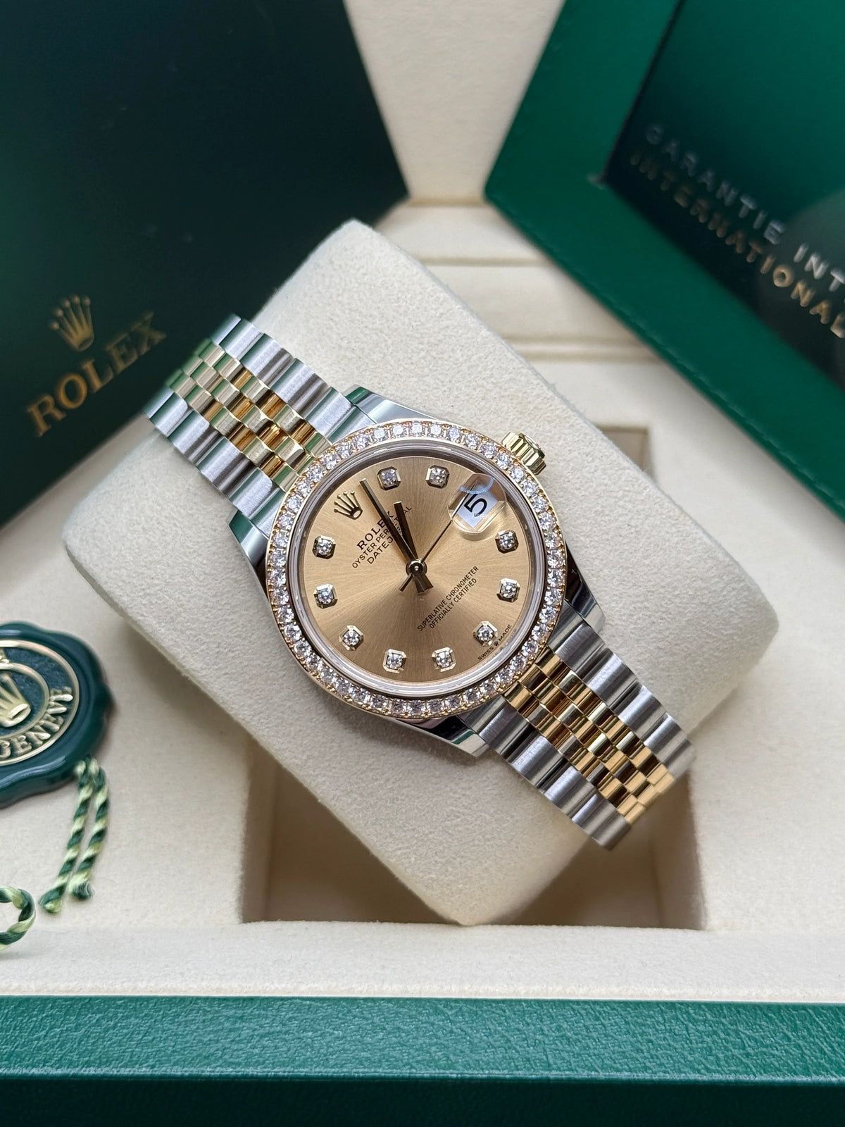 【1:1 Super Clone】 Datejust m278383-0025/0026 31mm Champagne Dial Oyster Bracelet