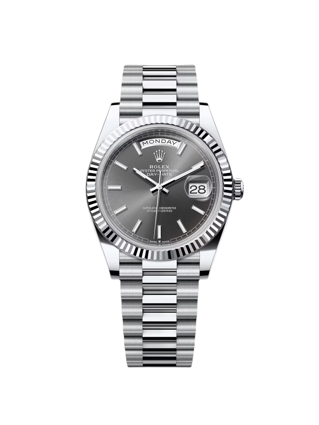 【1:1 Super Clone】  Day-Date 40mm Slate Diamonds Dial  228236-0013