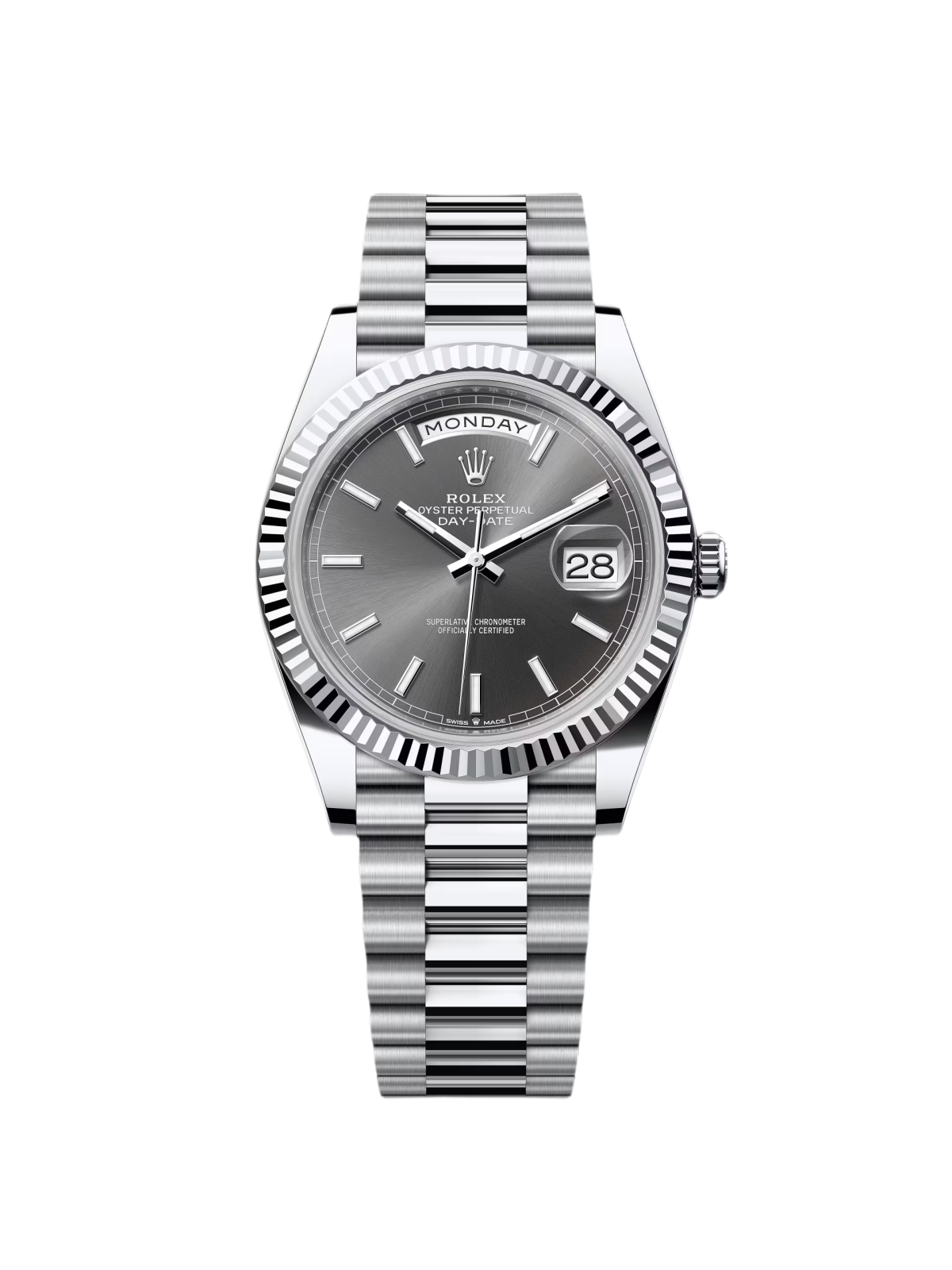 【1:1 Super Clone】  Day-Date 40mm Slate Diamonds Dial  228236-0013