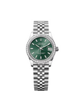 【1:1 Super Clone】 Datejust m278384RBR-0021/0022 Mint Green 31mm Dial Oyster Watch