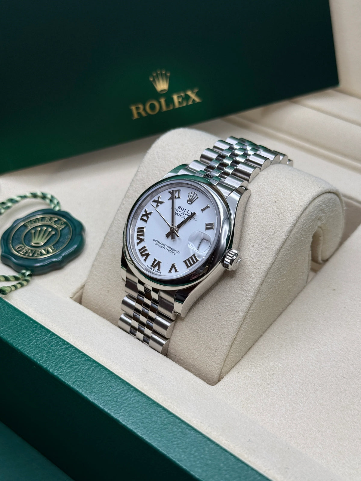 【1:1 Super Clone】 Datejust m278240-0003/0004 31mm White Roman Domed Bezel Oyster Oystersteel