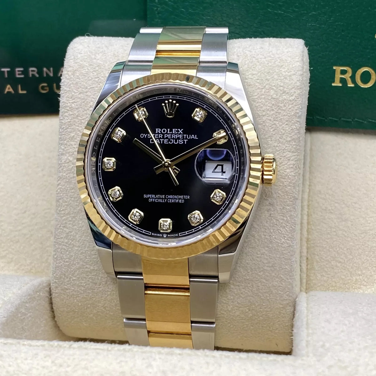 【1:1 Super Clone】  Datejust 36mm 126233 Custom Black Dial Jubilee Bracelet Watch