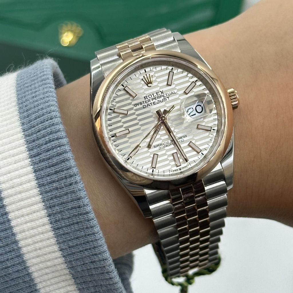 【1:1 Super Clone】  Datejust 36mm 126201 Silver Dial Oyster Bracelet Watch