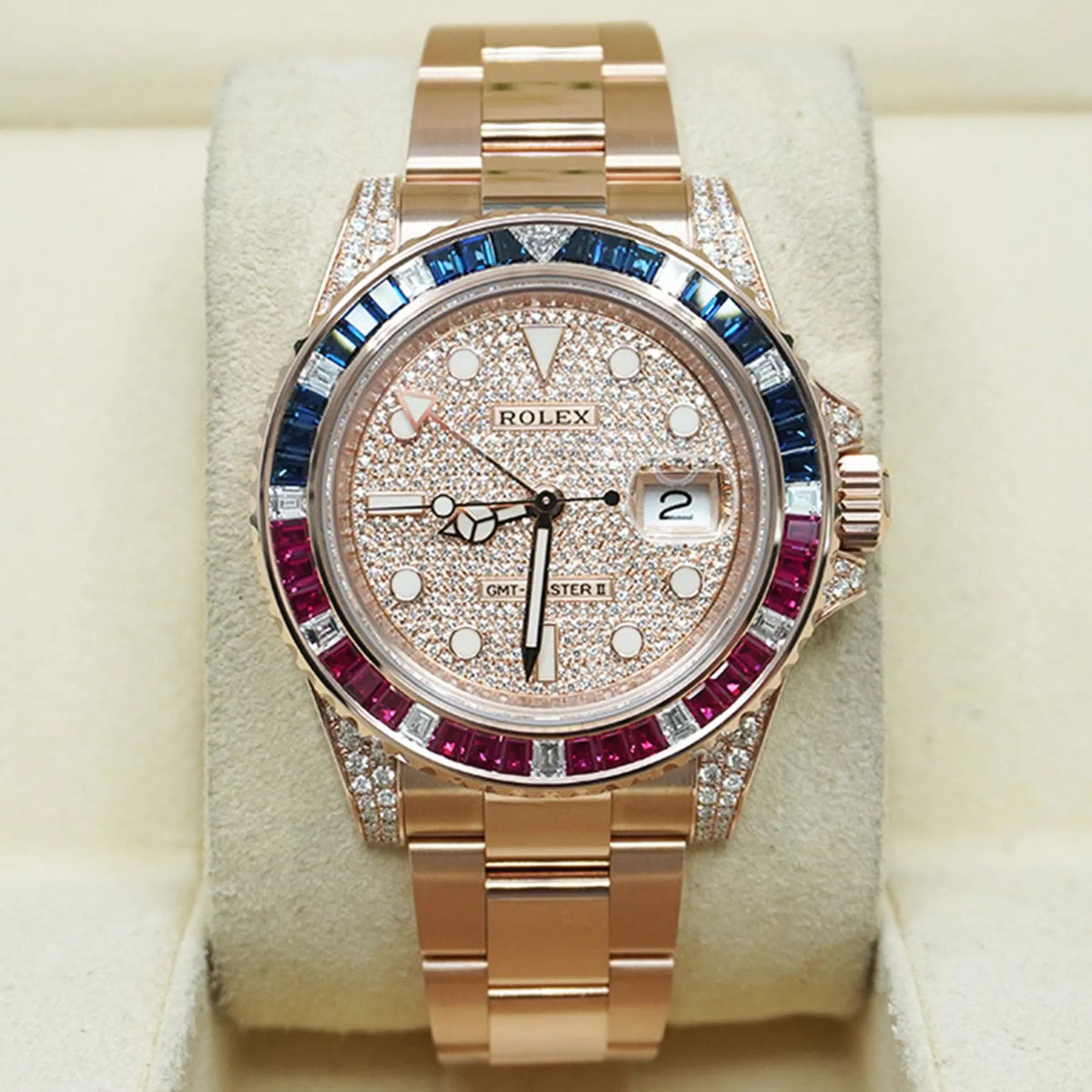 【1:1 Super Clone】 GMT-Master II 40mm 126755SARU-PAVE