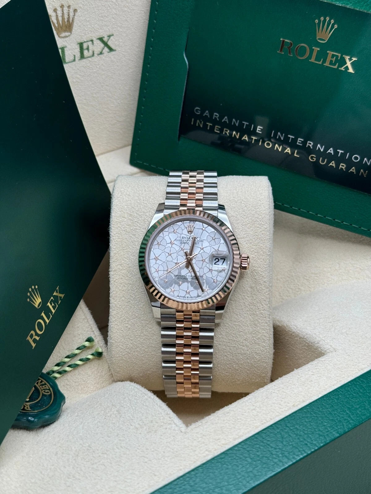 【1:1 Super Clone】 Datejust m278271-0031/0032 Silver Floral Motif 31mm Dial Oyster Bracelet Watch
