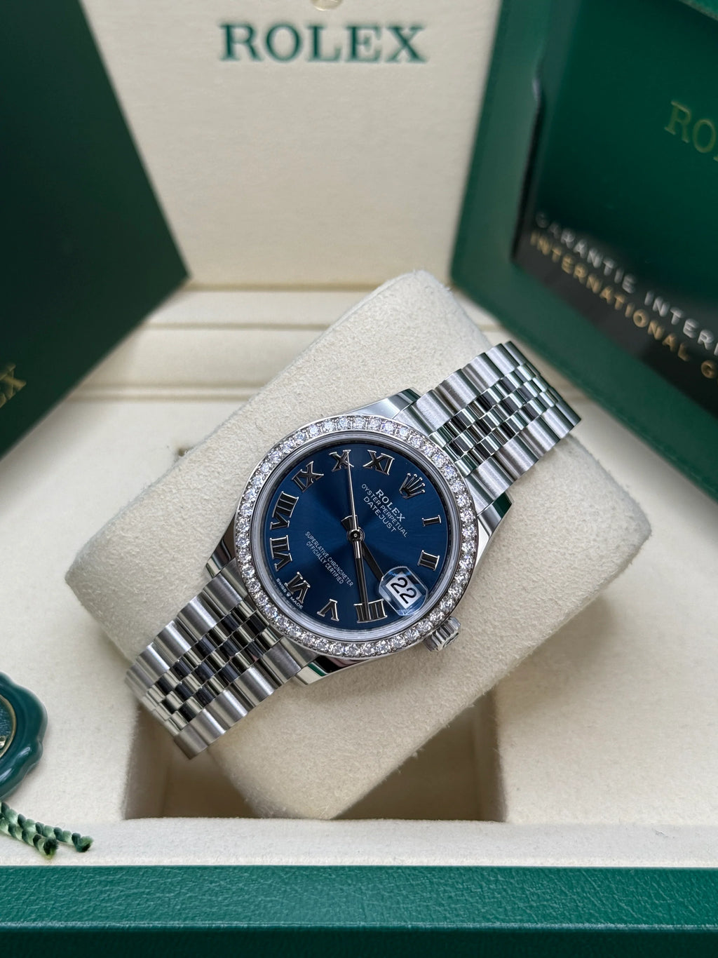 【1:1 Super Clone】 Datejust m278384RBR-0037/0038 Bright Blue 31mm Dial Oyster Watch
