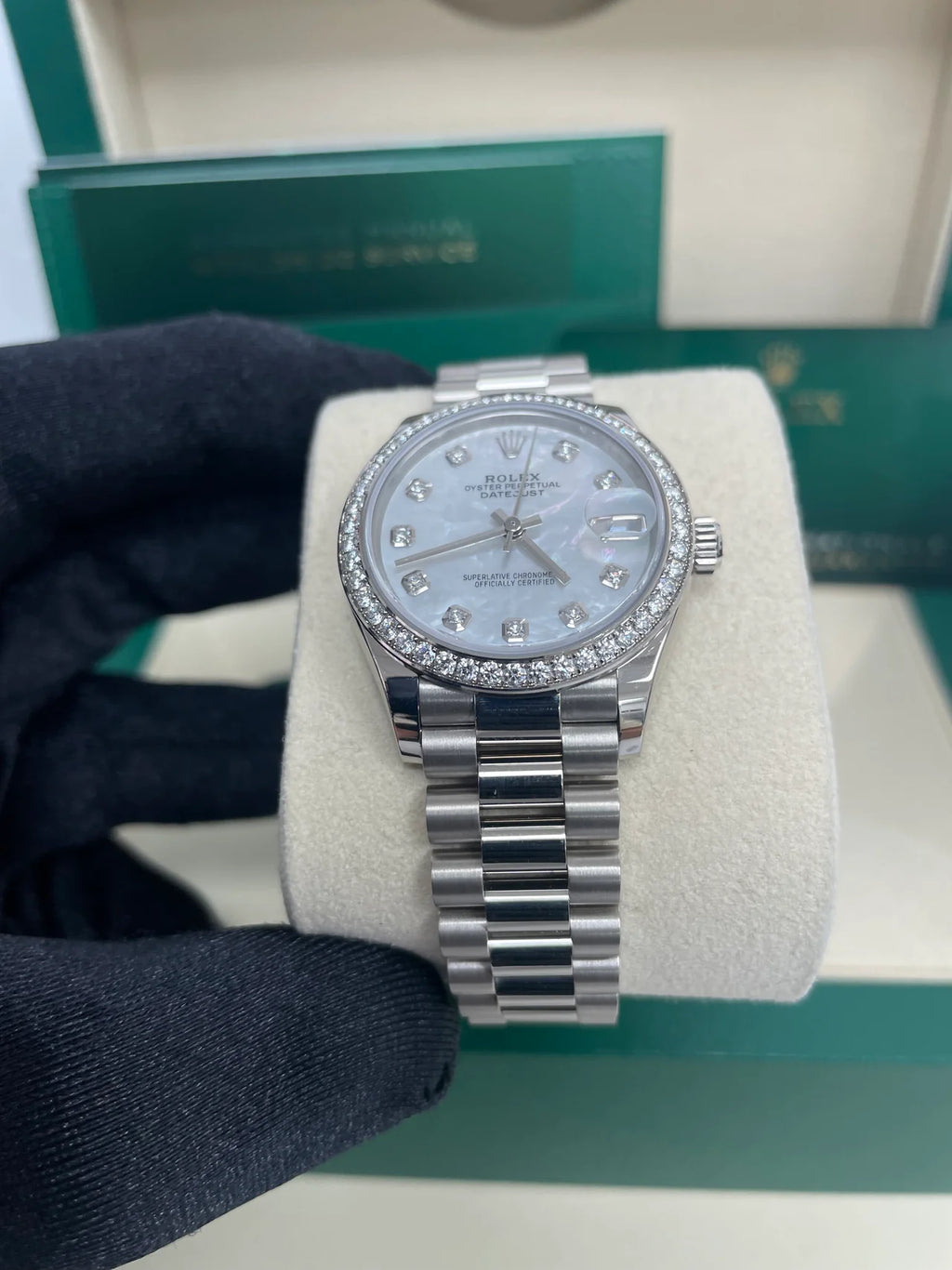 【1:1 Super Clone】 Datejust m278289RBR-0005 31mm Datejust Diamond Bezel MOP Dial