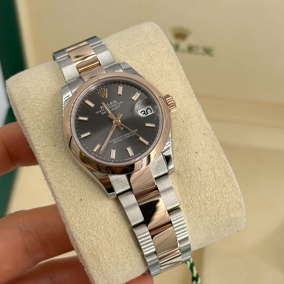 【1:1 Super Clone】 Datejust m278241-0017/0018 Slate 31mm Dial Oyster Bracelet Watch