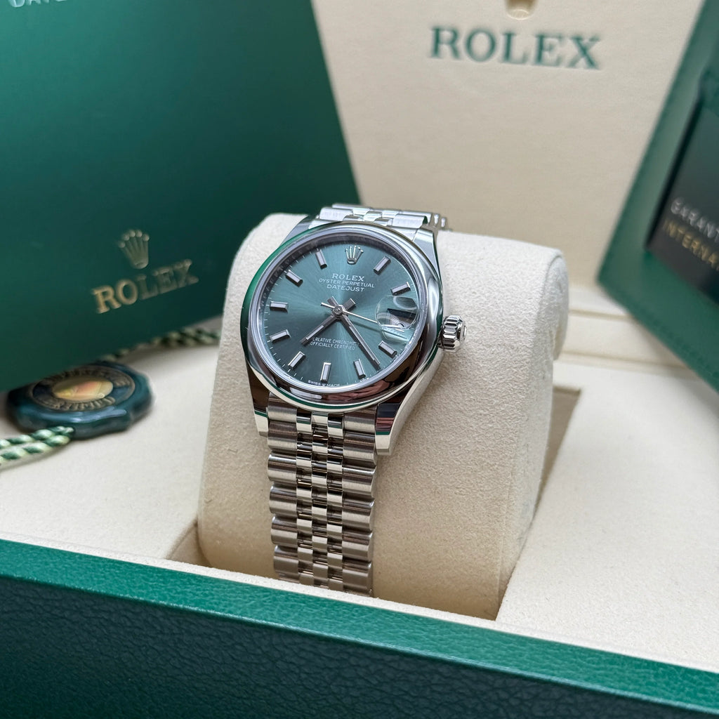 【1:1 Super Clone】 Datejust m278240-0011/0012 31mm Green Stick Domed Bezel Oyster Oystersteel