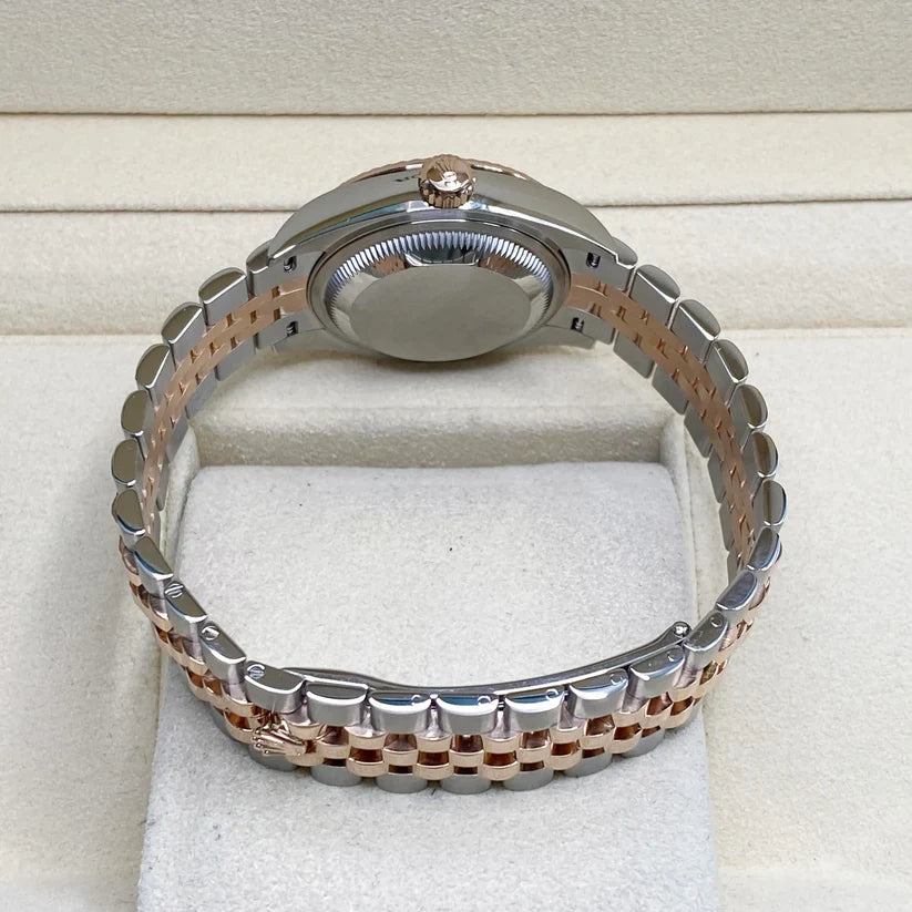 【1:1 Super Clone】 Lady-Datejust 28mm 279171 Chocolate Index Oyster Stainless Steel and Rose Gold