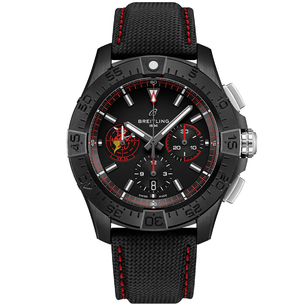 【1:1 Super Clone】Avenger B01 Chronograph 44 Night Mission USN Dust Devils SB01473A1B1X1