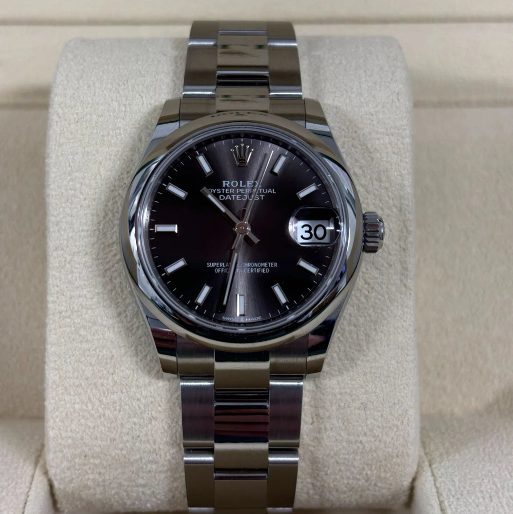 【1:1 Super Clone】 Datejust m278240-0009/0010 31mm Dark Grey Domed Bezel Oyster Oystersteel