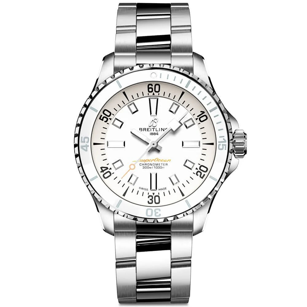 【1:1 Super Clone】BREITLINGSuperocean 36mm White Dial Ladies Automatic Bracelet Watch
