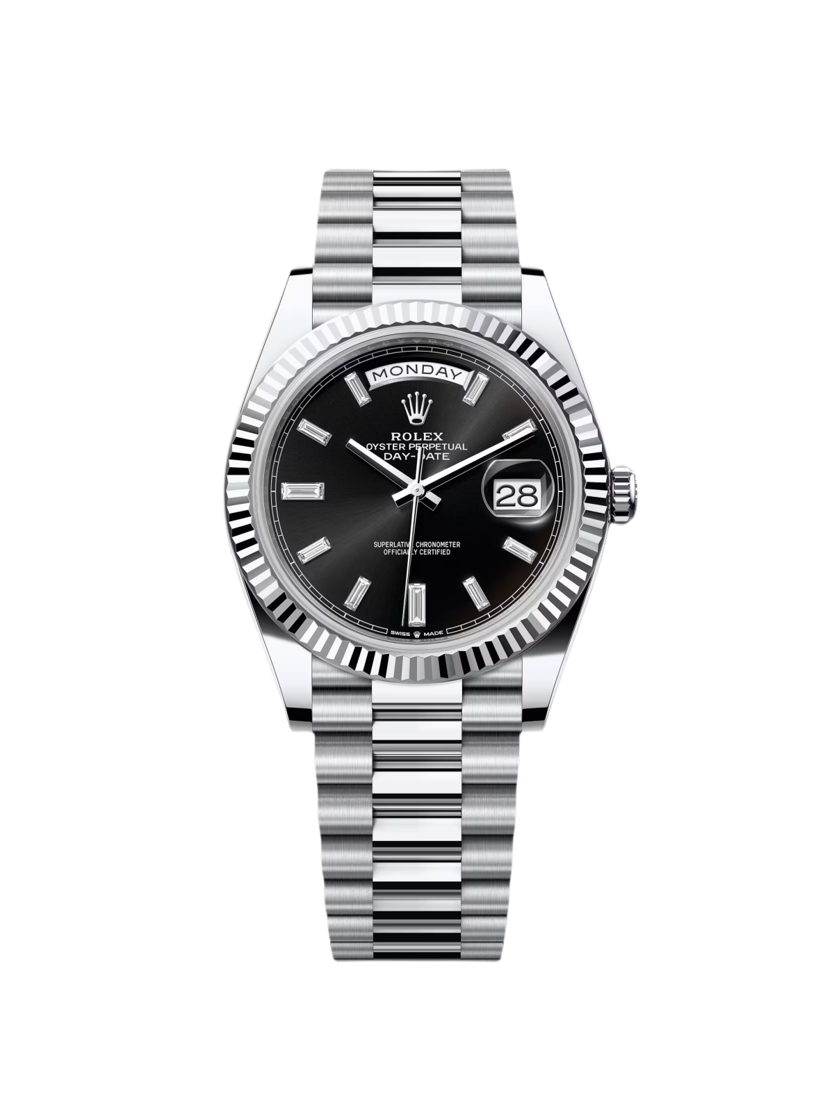 【1:1 Super Clone】  Day-Date 40mm  Black Diamonds Dial 228236-0004