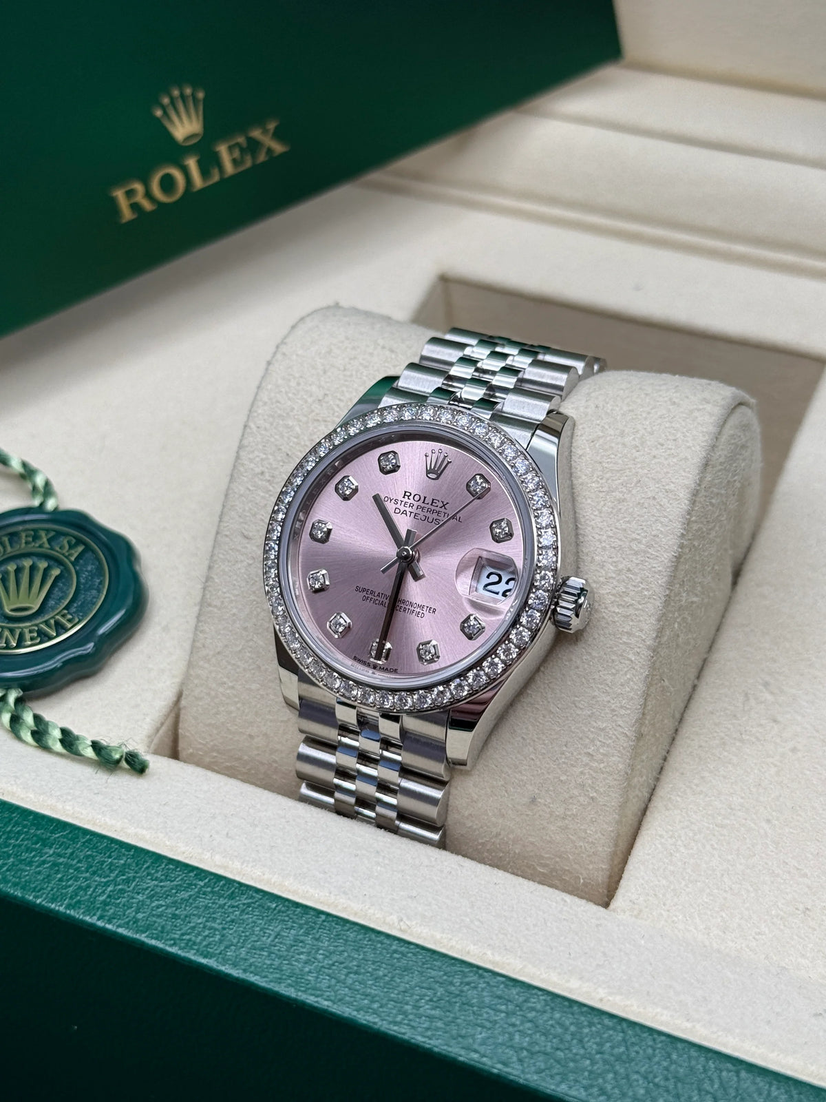 【1:1 Super Clone】 Datejust m278384RBR-0035/0036 Pink 31mm Dial Oyster Watch