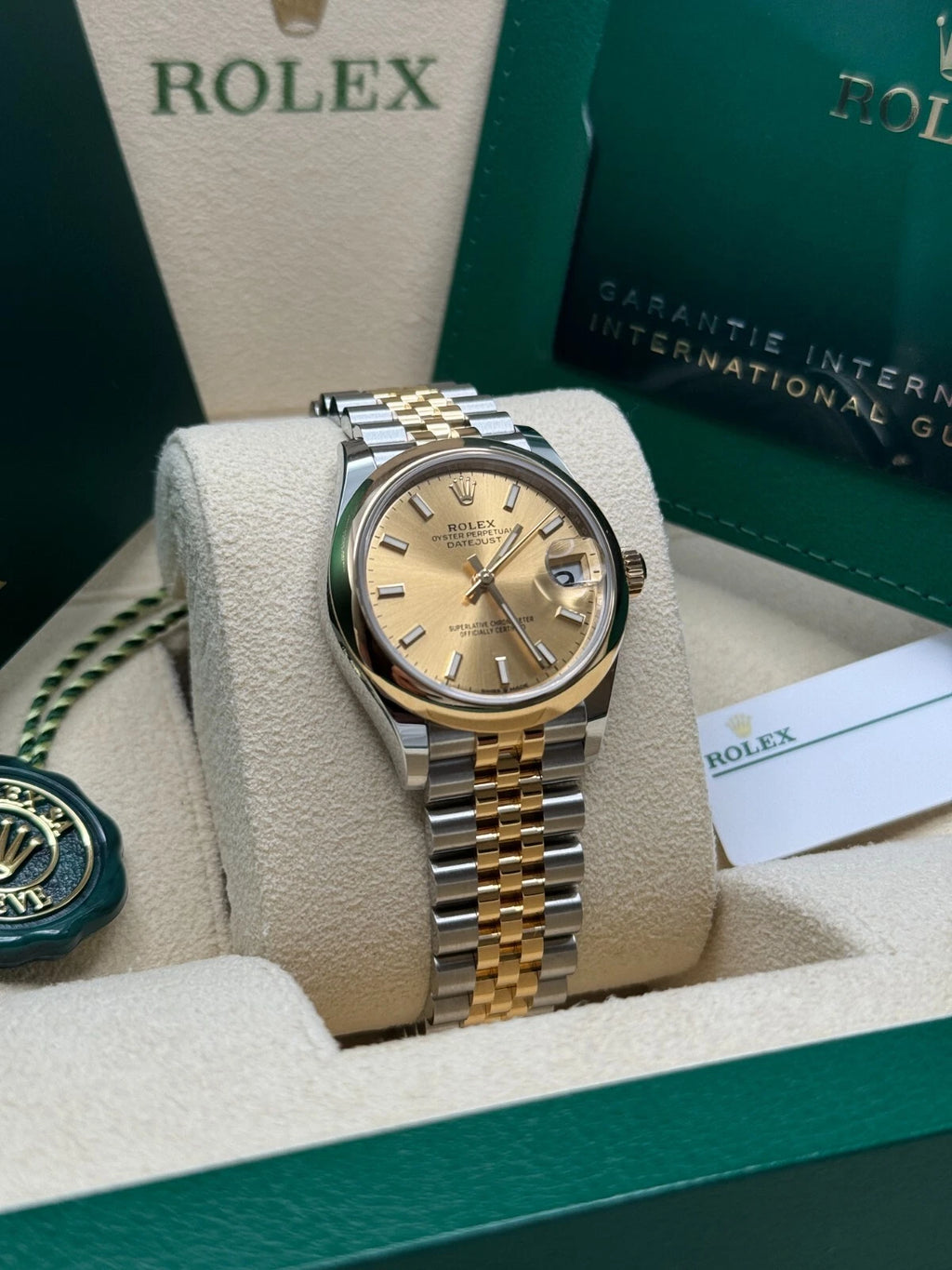 【1:1 Super Clone】 Datejust m278243-0013/0014  31mm Champagne Dial Yellow Rolesor Oyster Watch