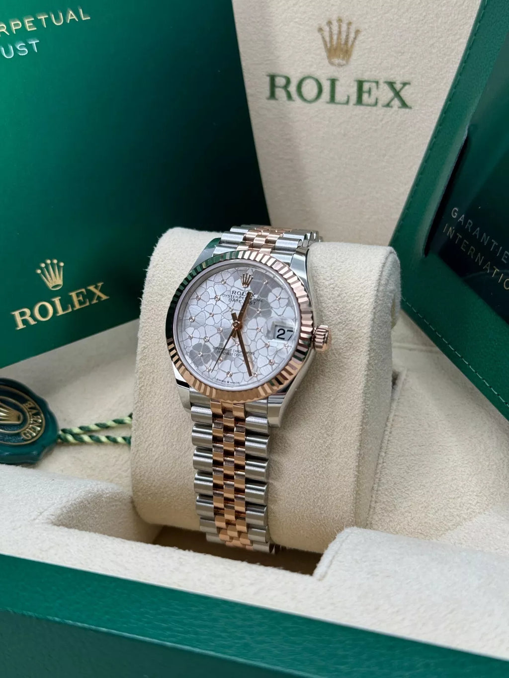 【1:1 Super Clone】 Datejust m278271-0031/0032 Silver Floral Motif 31mm Dial Oyster Bracelet Watch