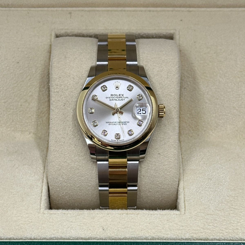 【1:1 Super Clone】 Datejust m278243-0019/0020 31mm Silver Dial Yellow Rolesor Oyster Watch